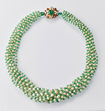 EMERALD AND PEARL NECKLACE -    - Fine Jewels: From Tradition to Innovation