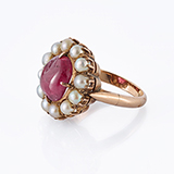 RUBY AND PEARL RING -    - Fine Jewels: From Tradition to Innovation