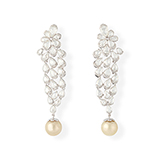 DIAMOND AND PEARL EARRINGS -    - Fine Jewels: From Tradition to Innovation