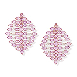 PAIR OF PINK SAPPHIRE AND DIAMOND EARRINGS BY GYAN -    - Fine Jewels: From Tradition to Innovation