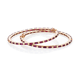 PAIR OF RUBY AND DIAMOND BANGLES -    - Fine Jewels: From Tradition to Innovation