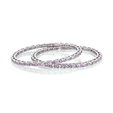 PAIR OF PINK SAPPHIRE BANGLES -    - Fine Jewels: From Tradition to Innovation