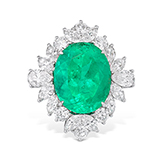 COLOMBIAN EMERALD AND DIAMOND RING -    - Fine Jewels: From Tradition to Innovation