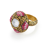 ENAMELLED DIAMOND RING -    - Fine Jewels: From Tradition to Innovation