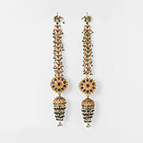 PAIR OF GEMSET `JHUMKI` EARRINGS -    - Fine Jewels: From Tradition to Innovation