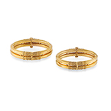 PAIR OF GOLD BANGLES -    - Fine Jewels: Ode to Nature