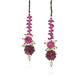PAIR OF GEMSET EARRINGS -    - Fine Jewels: Ode to Nature