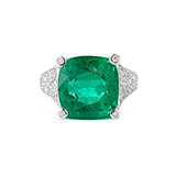 EMERALD AND DIAMOND RING -    - Fine Jewels: Ode to Nature