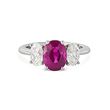 BURMESE RUBY AND DIAMOND RING -    - Fine Jewels: Ode to Nature