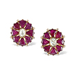 PAIR OF RUBY AND DIAMOND EARRINGS - Fine Jewels: Ode to Nature