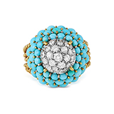 TURQUOISE AND DIAMOND RING -    - Fine Jewels: Ode to Nature