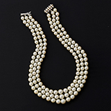 THREE STRAND CULTURED PEARL NECKLACE -    - Fine Jewels: Ode to Nature