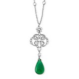 DIAMOND AND EMERALD NECKLACE -    - Fine Jewels: Ode to Nature