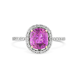 PINK SAPPHIRE AND DIAMOND RING -    - Fine Jewels: Ode to Nature
