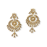 PAIR OF GEMSET REVERSIBLE CHANDBALI EARRINGS -    - Fine Jewels: Ode to Nature