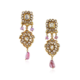 PAIR OF DIAMOND AND SPINEL EARRINGS -    - Fine Jewels: Ode to Nature