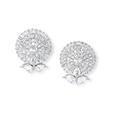 PAIR OF DIAMOND EARRINGS -    - Fine Jewels: Ode to Nature
