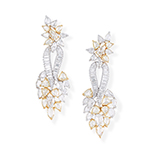 PAIR OF DIAMOND EARRINGS -    - Fine Jewels: Ode to Nature