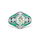 EMERALD AND DIAMOND RING -    - Fine Jewels: Ode to Nature