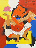 Untitled - M F Husain - Spring Online Auction