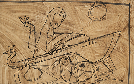 Works  MF Husain Paintings and Drawings Works from a Private  Collection  Grosvenor Gallery