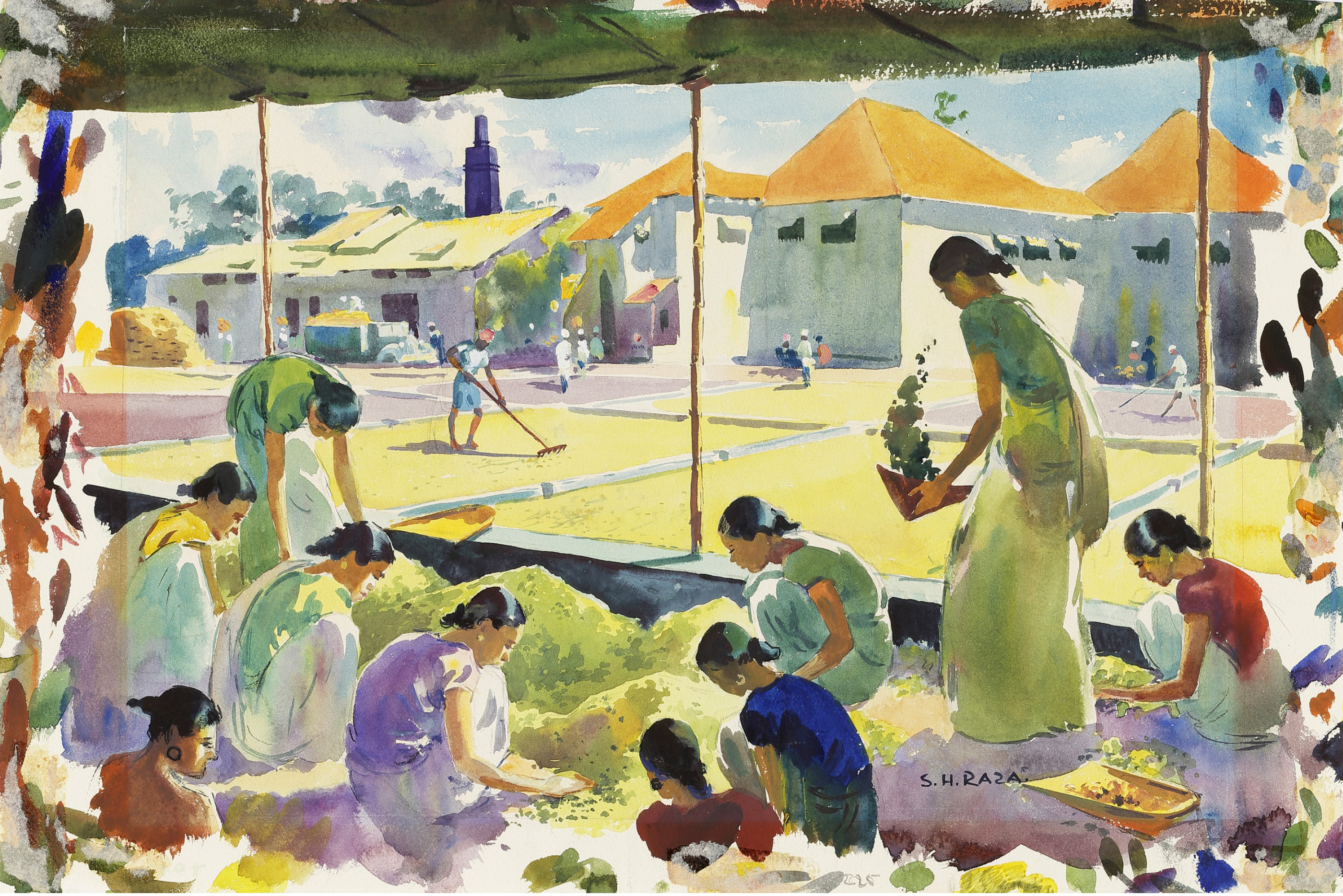 WORKS ON PAPER -Apr 8-9, 2020 -Lot 18 -S H Raza