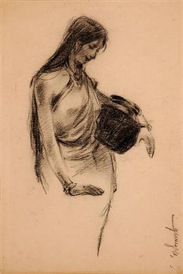 Woman with a pitcher