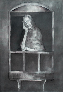 Woman at the Window III; In Memorium Shanti
