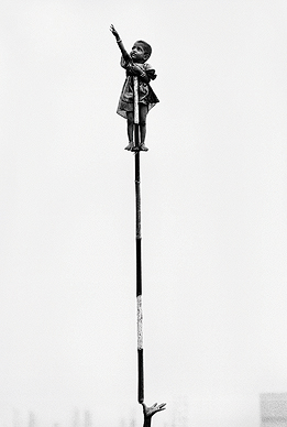 Savita, The Girl on the Pole, from the series Street Children of Bombay