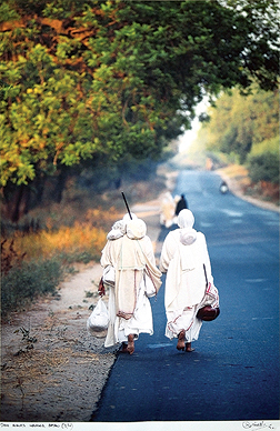 Jain Monks Walking, Patan