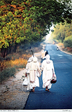 Dinesh  Khanna-Jain Monks Walking, Patan