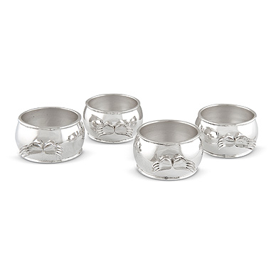 A SET OF 6 NAPKIN RINGS