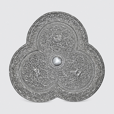 Cutch Pierced and Chased Tray, Attributed to Oomersi Mawji