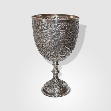 Lucknow Goblet in "Grape Pattern"