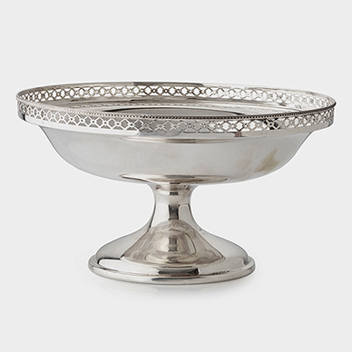 SILVER FRUIT BOWL BY MAPPIN AND WEBB
