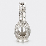 -SILVER AND GLASS DECANTER BY SAMMY
