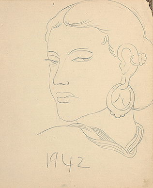 Untitled (Woman with Earring)