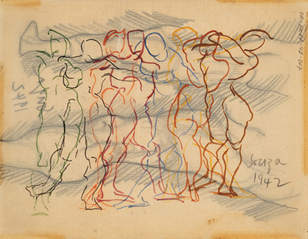 Untitled (Figure Composition) recto; Untitled verso