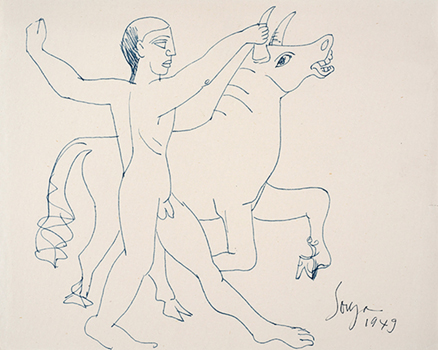 Untitled (Man and Bull)