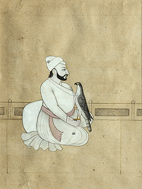 A Raja holding a Falcon