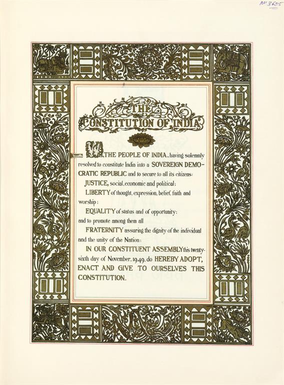 Fil Preamble The Original Constitution Of India