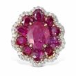 RUBY AND DIAMOND RING - Fine Jewels, Silver and Watches