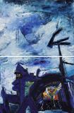 Blue Sky - Manu  Parekh - Mumbai Urban Art Festival Fundraiser Auction