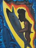 Man and Fish - Surendran  Nair - Summer Online Auction: Modern and Contemporary South Asian Art