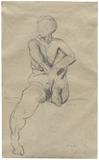 Seated Nude - Jehangir  Sabavala - Summer Online Auction: Modern and Contemporary South Asian Art