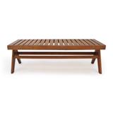 CROSSBAR SLATED BENCH -    - The Collector`s Eye
