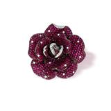 PINK SAPPHIRE AND DIAMOND RING -    - The Collector`s Eye