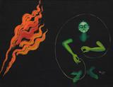 Green Circle - Arpana  Caur - Winter Online Auction: Modern and Contemporary South Asian Art and Collectibles