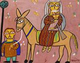Untitled (Flight into Egypt) - Jamini  Roy - ALive: Evening Sale of Modern and Contemporary Art