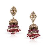 GEMSET JHUMKI EARRINGS -    - REDiscovery: Auction of Art and Collectibles